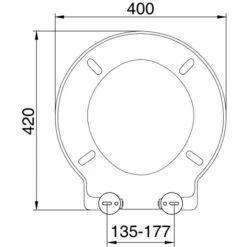 Rainbow Round Toilet Seat In White - 87360 - Euroshowers -Burlington Bath Shop rainbow round white sizes