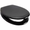 Rainbow Soft Closing Toilet Seat In Black - 84490 - Euroshowers -Burlington Bath Shop rainbow soft black
