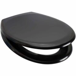 Rainbow Soft Closing Toilet Seat In Black - 84490 - Euroshowers