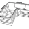 Roman L Shaped Corner Chrome Shower Basket - RSB04 2 Roman L Shaped Corner Chrome Shower Basket - RSB04 -Burlington Bath Shop rsb04 image 2