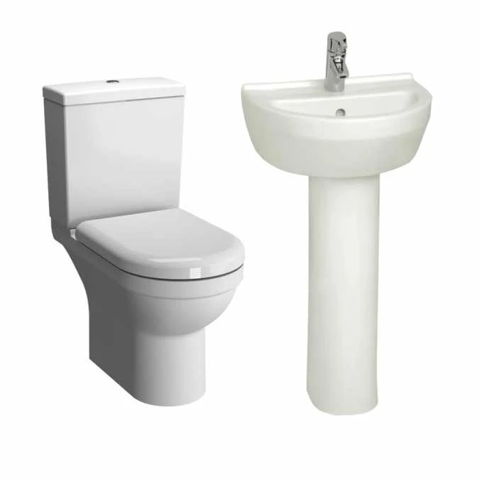 VitrA S50 Round 4 Piece Toilet & Basin Set 3 VitrA S50 Round 4 Piece Toilet & Basin Set