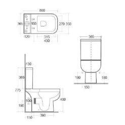 RAK Ceramics - Series 600 Full Bathroom Suite With 1700 X 700mm Bath 15 RAK Ceramics - Series 600 Full Bathroom Suite With 1700 X 700mm Bath -Burlington Bath Shop s600 wc tech