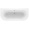Saxony DOUBLECAST 1700 X 750mm Back To Wall Bath & Legs 2 Saxony DOUBLECAST 1700 X 750mm Back To Wall Bath & Legs -Burlington Bath Shop saxony btw bath 1