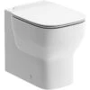 Saxony Back To Wall Toilet & Soft Close Seat -Burlington Bath Shop saxony btw toilet cutout