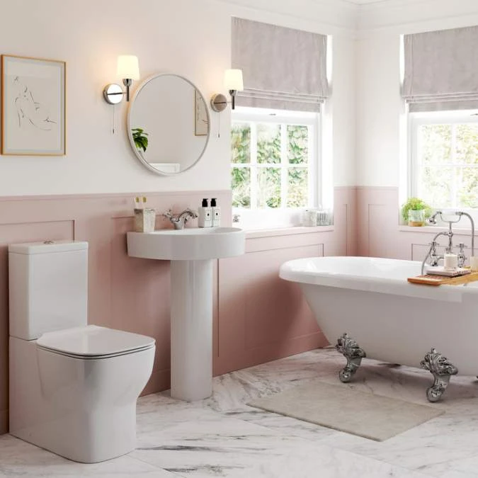 Saxony Closed Coupled Fully Shrouded Toilet & Soft Close Seat 5 Saxony Closed Coupled Fully Shrouded Toilet & Soft Close Seat - Image 3