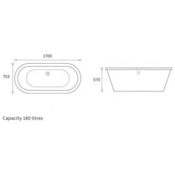 Semois 1700mm Freestanding Bath 7 Semois 1700mm Freestanding Bath -Burlington Bath Shop semois tech