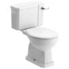 Shetland Closed Coupled Toilet & Standard Soft Close Seat -Burlington Bath Shop shetland cc standard seat