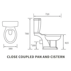 Shetland 4 Piece Toilet & 2TH Basin Set -Burlington Bath Shop shetland cc tech 1