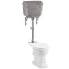 Burlington Medium Level WC With Chrome Aluminium Cistern P5 T71CHR T33CHR -Burlington Bath Shop t71 t33 p5
