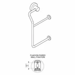 Tecno Project Chrome Double Toilet Roll Holder - Origins Living -Burlington Bath Shop techno2