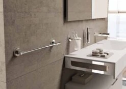 Tecno Project Chrome Towel Rail - 660mm - Origins Living -Burlington Bath Shop tecno project lifestyle 2 15 5
