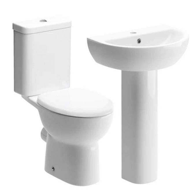 Termond 4 Piece Toilet & Basin Set 3 Termond 4 Piece Toilet & Basin Set