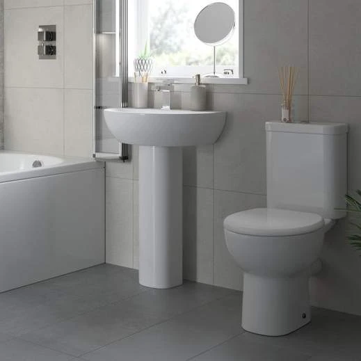 Termond Closed Coupled Open Back Toilet & Soft Close Seat 4 Termond Closed Coupled Open Back Toilet & Soft Close Seat - Image 2