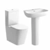 Ankam Rimless 4 Piece Toilet & Basin Set 2 Ankam Rimless 4 Piece Toilet & Basin Set -Burlington Bath Shop tilia suite