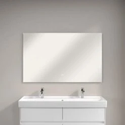 Villeroy & Boch More To See Lite Rectangle LED Bathroom Mirror 1200 X 750mm -Burlington Bath Shop vb more to see lite 1200x900 4