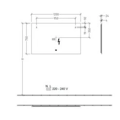 Villeroy & Boch More To See Lite Rectangle LED Bathroom Mirror 1200 X 750mm -Burlington Bath Shop vb more to see lite 1200x900 tech