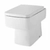 Bliss Square Back To Wall Pan Toilet & Soft Close Seat 1 Bliss Square Back To Wall Pan Toilet & Soft Close Seat -Burlington Bath Shop wBliss Square Pan 1