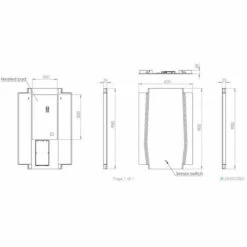 HIB Maxim LED Bathroom Mirror 900 X 600mm -Burlington Bath Shop wMaxim 60 Sizes