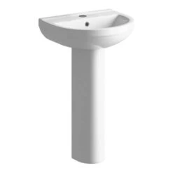 Whistle Bathroom Suite, 500mm Basin, WC & Bath 1700mm -Burlington Bath Shop whistle 500 basin and ped