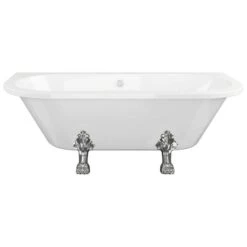 York Traditional 1700mm Back To Wall Freestanding Bath -Burlington Bath Shop york 2